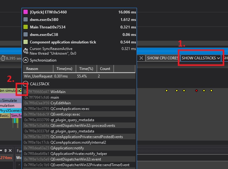 Optick callstack
